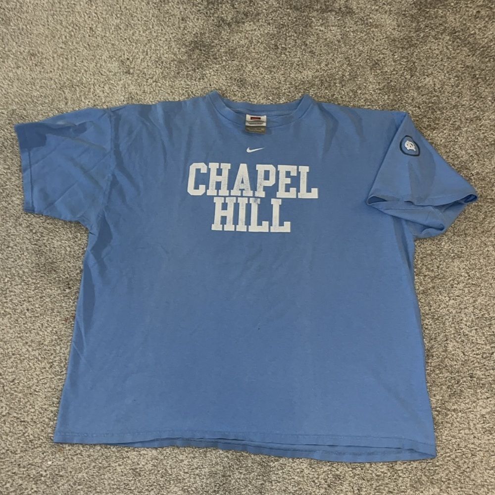 Mens UNC North Carolina Tarheels Tar Heel Chapel Hill T Shirt XXL old w/hole